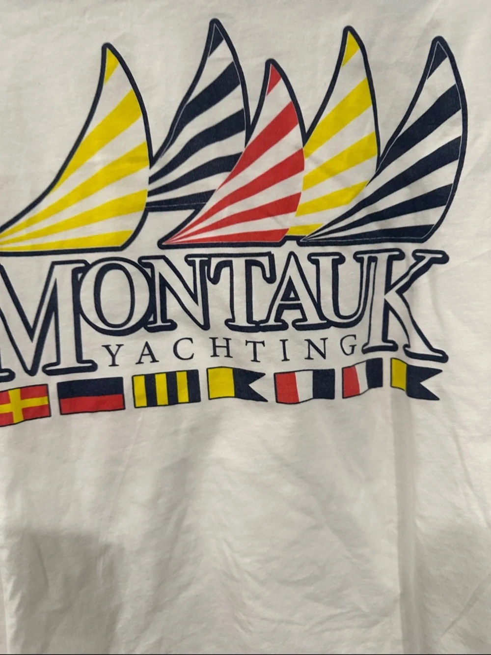 Original Retro Brand Montauk White Graphic Logo Tee - Picture 4 of 7
